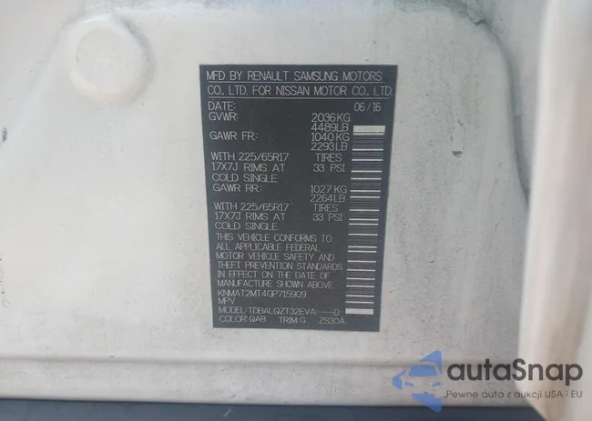 KNMAT2MT4GP715909: 43059426