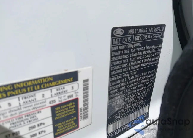 SALGS2VF1FA222205: 43059449