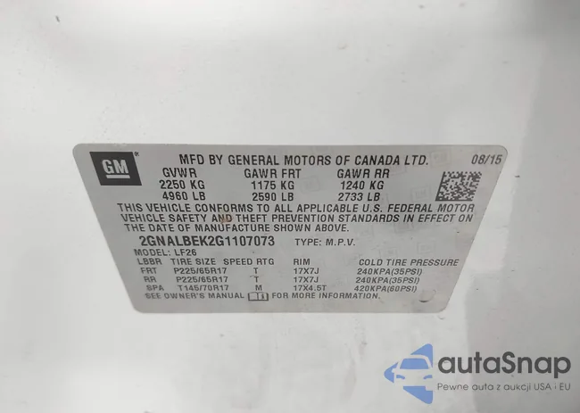 2GNALBEK2G1107073: 43059497