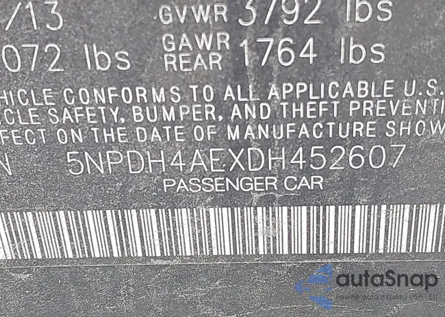 5NPDH4AEXDH452607: 43059556