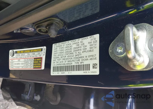 2HKRW1H58LH406224: 43059785