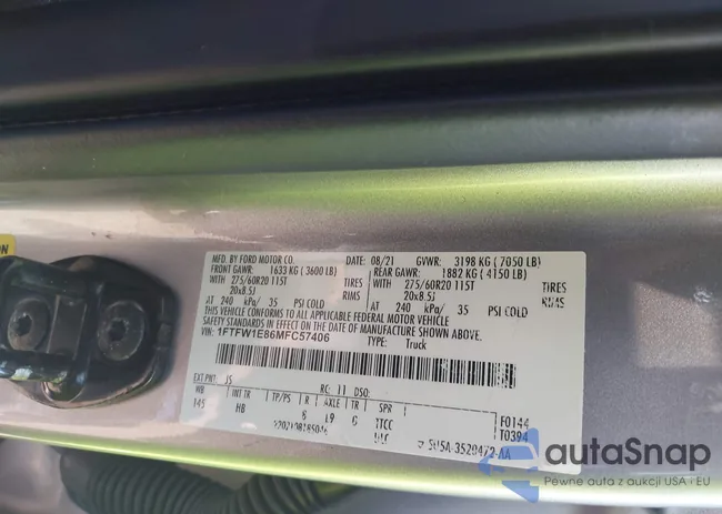 1FTFW1E86MFC57406: 43058871