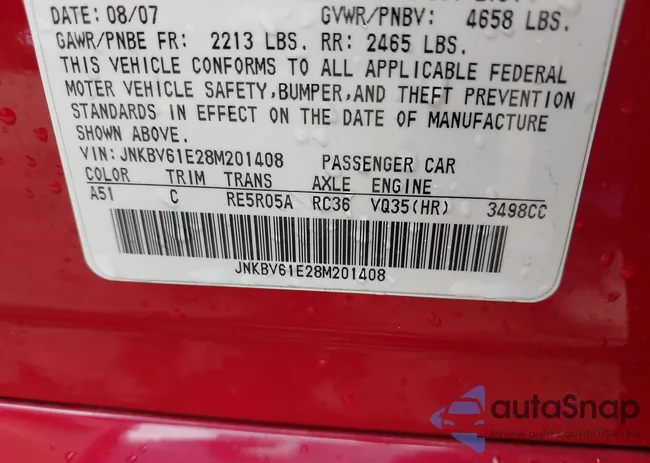 JNKBV61E28M201408: 43058882