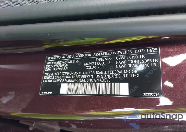 YV4M12PA6S1365155: 43059076