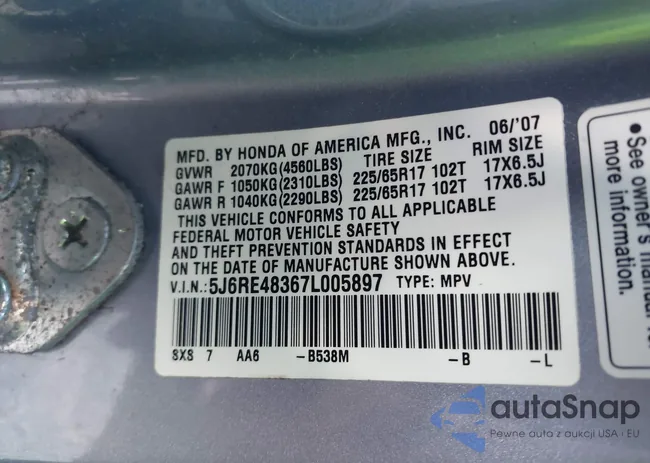 5J6RE48367L005897: 43059181