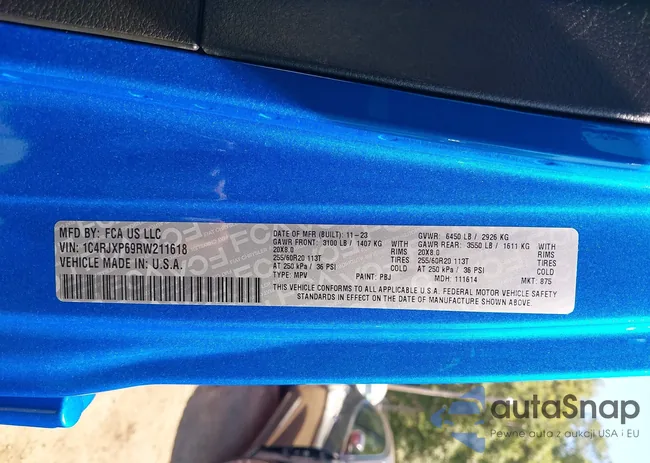 1C4RJXP69RW211618: 43060733