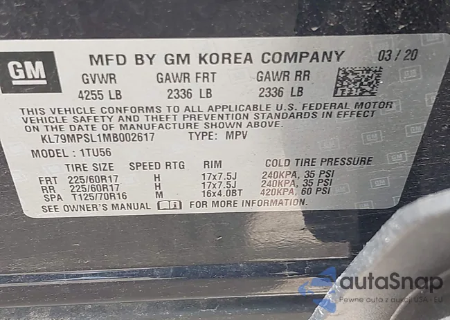 KL79MPSL1MB002617: 43059846