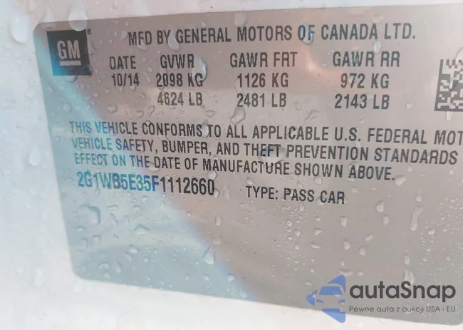 2G1WB5E35F1112660: 43060125