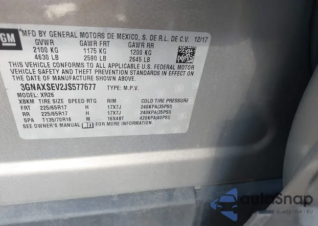 3GNAXSEV2JS577677: 43061233