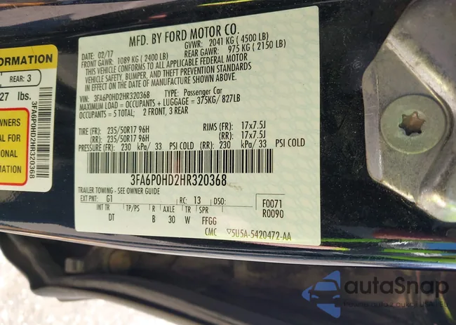 3FA6P0HD2HR320368: 43061286