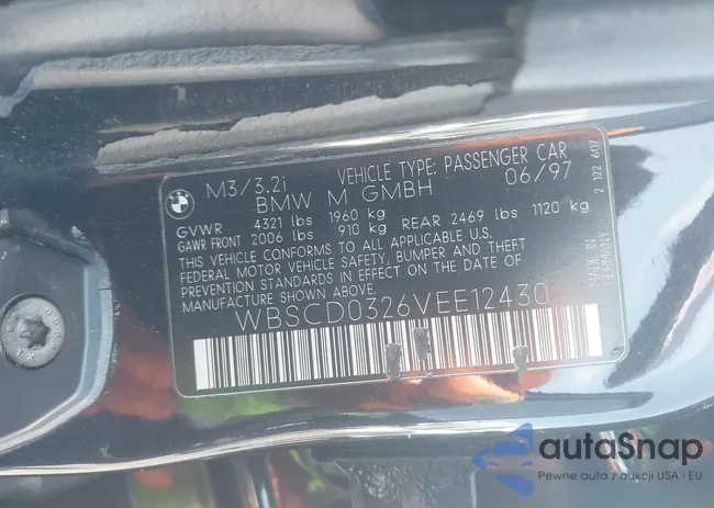 WBSCD0326VEE12430: 43061441