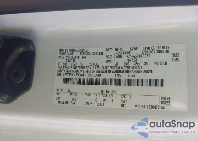 1FTFX1EG6FFD00309: 43061467