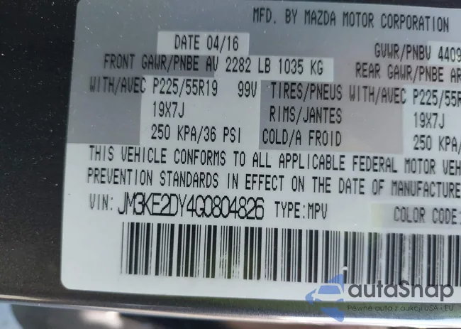 JM3KE2DY4G0804826: 43061715