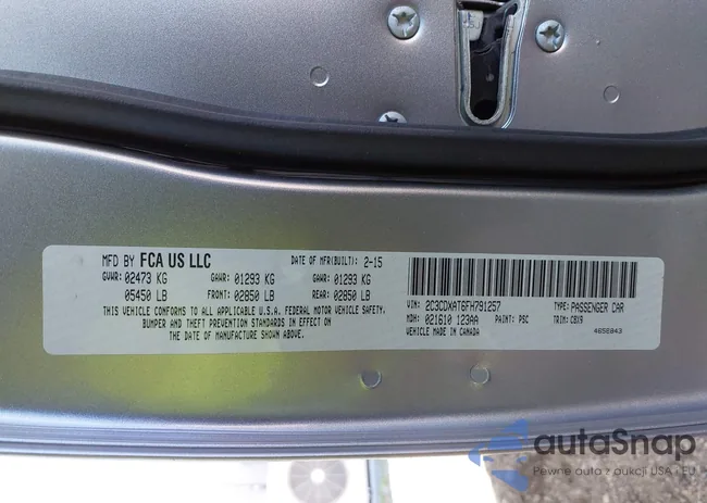 2C3CDXAT6FH791257: 43061750