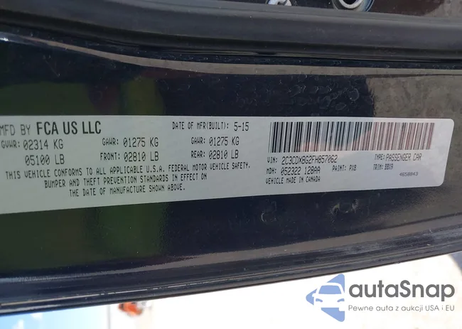 2C3CDXBG2FH857062: 43060788