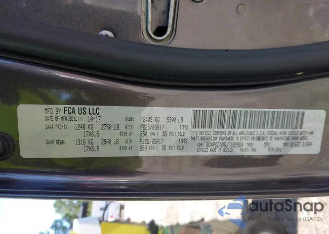 3C4PDCAB6JT182960: 43060968