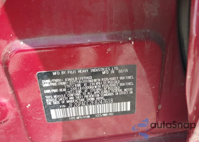 JF2GPACC2F8247618: 43061018