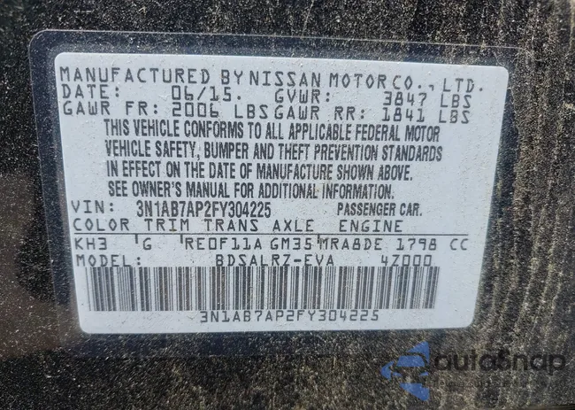 3N1AB7AP2FY304225: 43061060