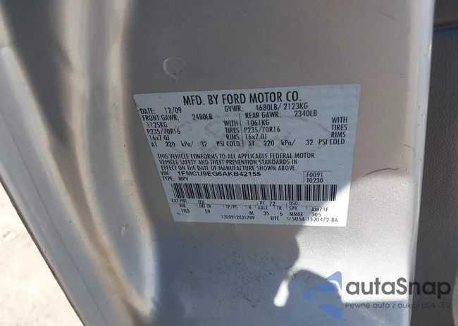 1FMCU9EG6AKB42155: 43061101