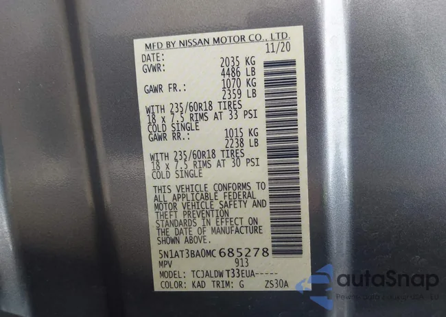 5N1AT3BA0MC685278: 43062272