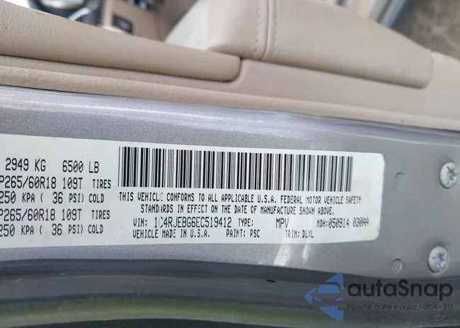 1C4RJEBG6EC519412: 43062342