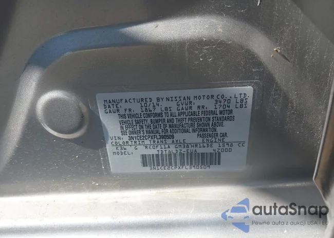 3N1CE2CPXFL390509: 43062413