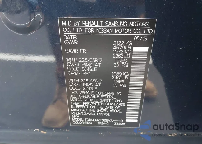 KNMAT2MV6GP699732: 43062540