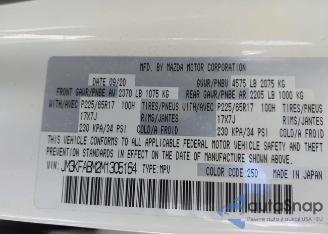 JM3KFABM2M1305164: 43062567