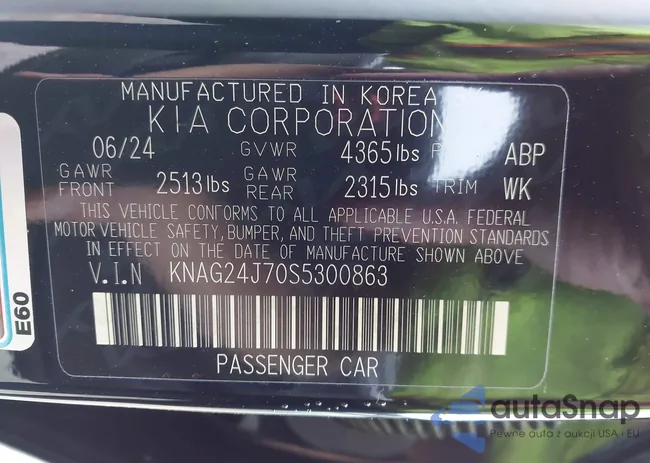 KNAG24J70S5300863: 43062735