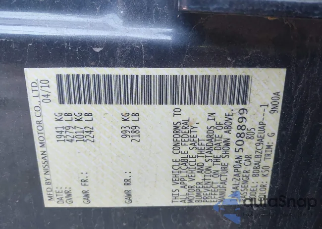 1N4AL2AP0AN508899: 43062776