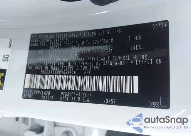 7MUDAABG8RV084826: 43061846