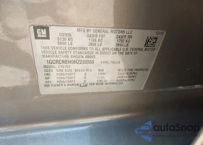 1GCRCNEH9HZ200568: 43062055