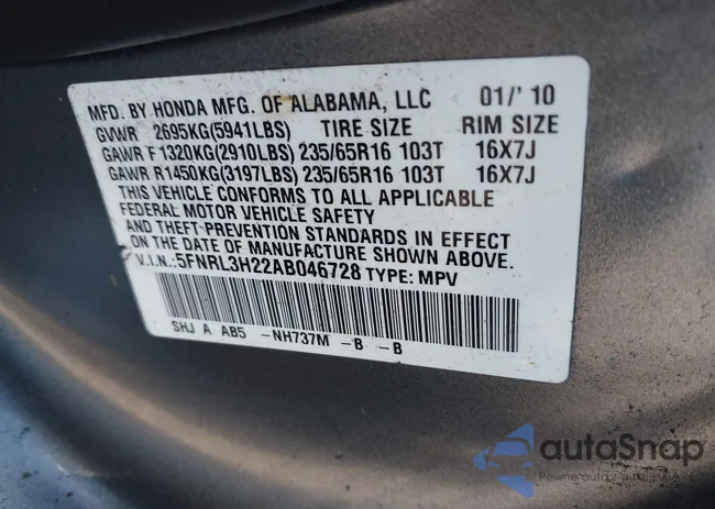 5FNRL3H22AB046728: 43063228