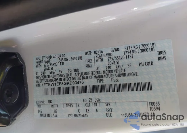 1FTEW1EF8GKD93476: 43063279