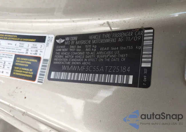 WMWMF3C55ATZ25184: 43063356