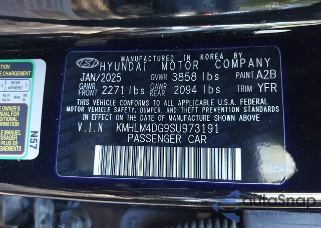 KMHLM4DG9SU973191: 43063521