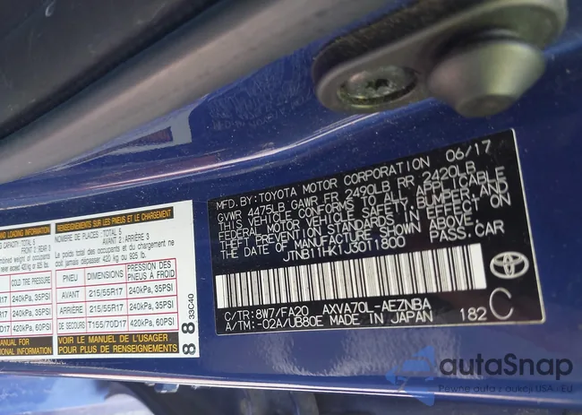 JTNB11HK1J3011800: 43063627