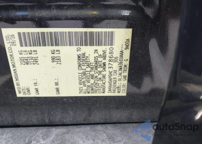 1N4AA6AP6HC378680: 43063690