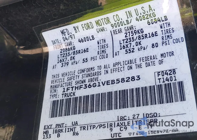 1FTHF36G1VEB58283: 43063736