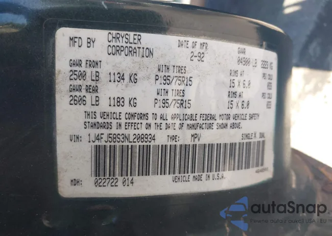 1J4FJ58S3NL208934: 43062799