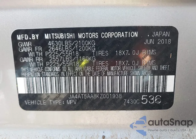 JA4AT5AA8KZ001938: 43062881