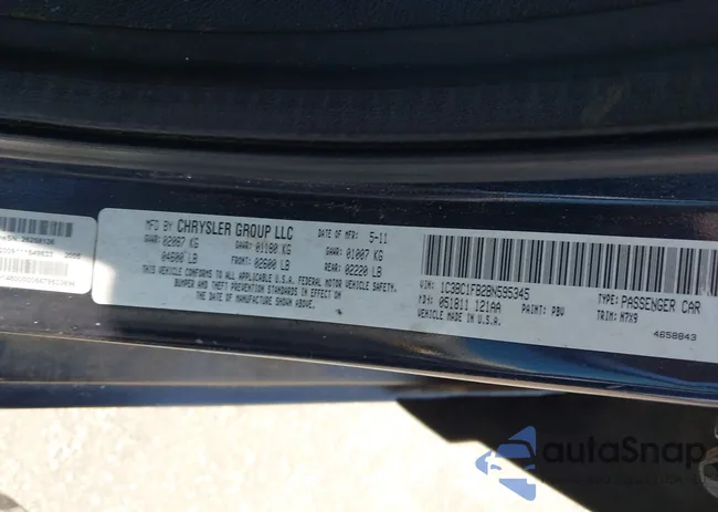 1C3BC1FB2BN595345: 43064422