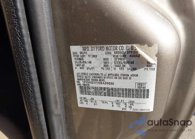 1FTNX21F32EA59050: 43064595