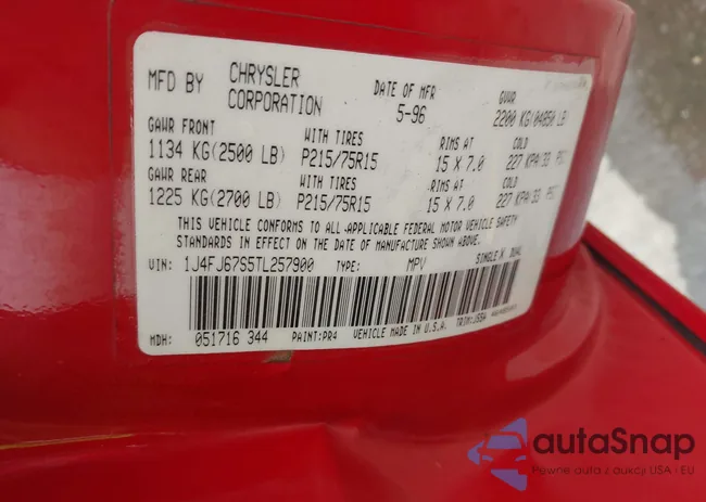 1J4FJ67S5TL257900: 43063793