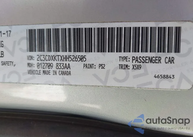 2C3CDXGJ5LH242425: 43063863