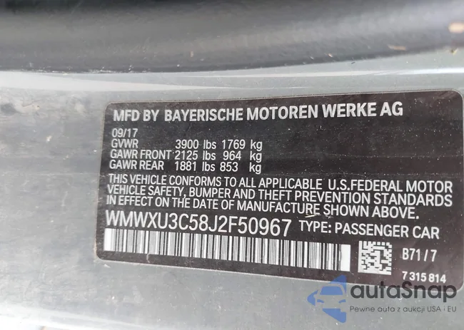 WMWXU3C58J2F50967: 43063973