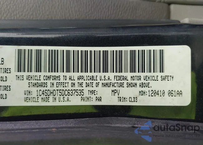 1C4SDHDT5DC637535: 43064013