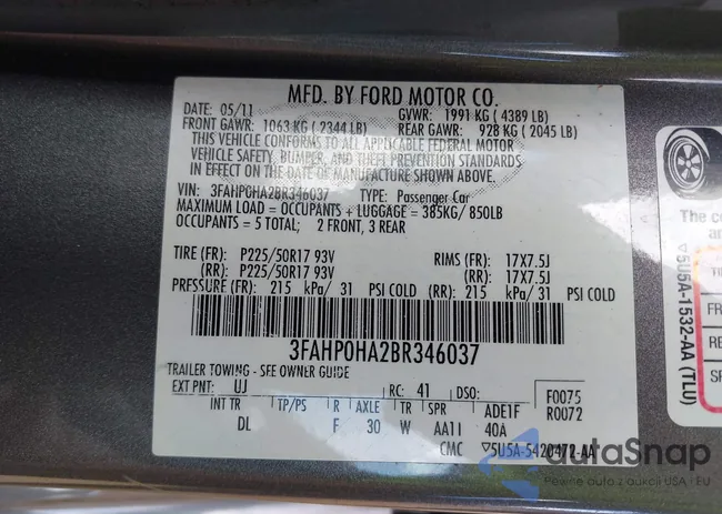 3FAHP0HA2BR346037: 43064064