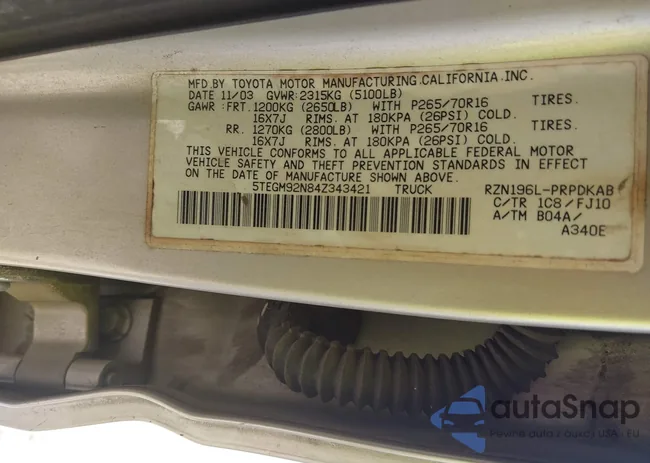 5TEGM92N84Z343421: 43065213