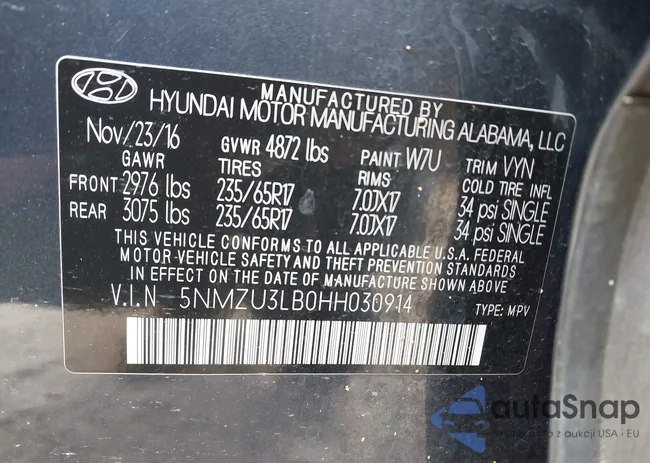 5NMZU3LB0HH030914: 43065589